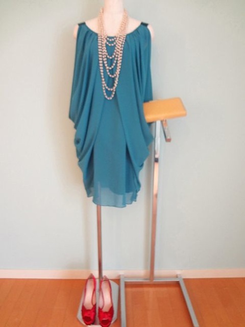 ドレープドレス ドレス300 (ブルー